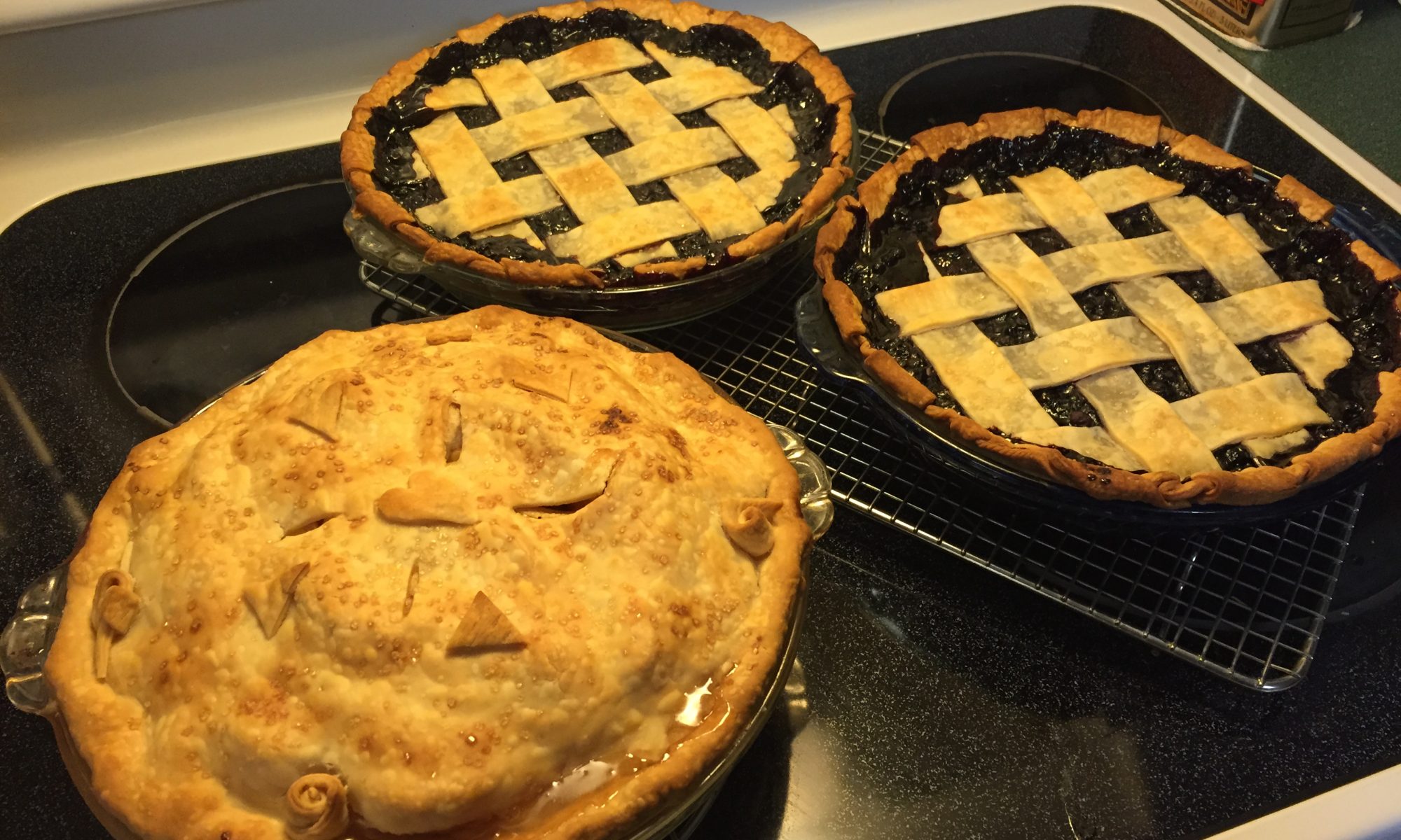 Blueberry and apple pies