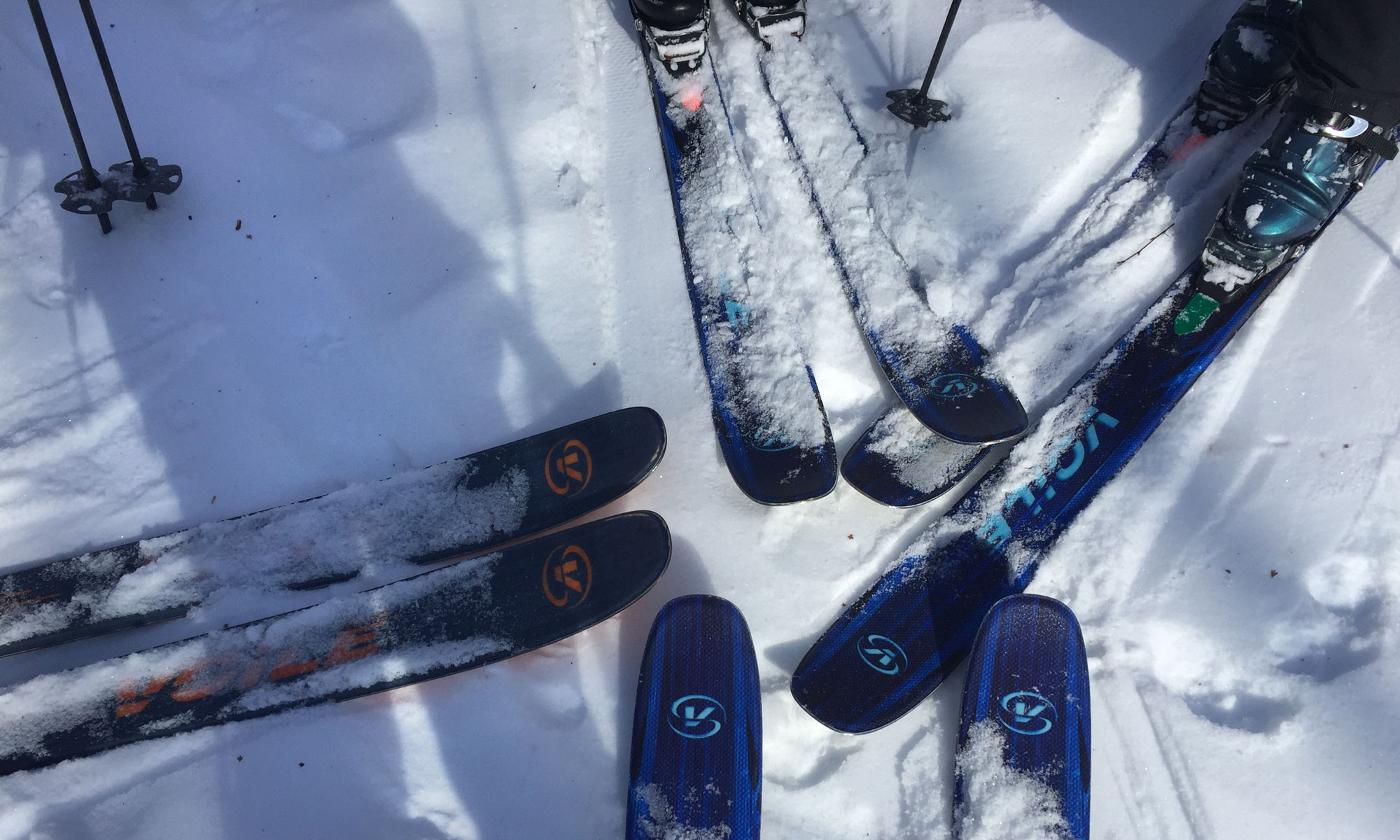 Our favorite ski brand, Voile—the best climbers, great shape and construction for the varied conditions one can find in the backcountry.