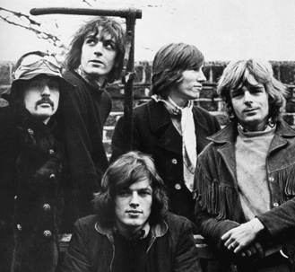 The five original Pink Floyd band members