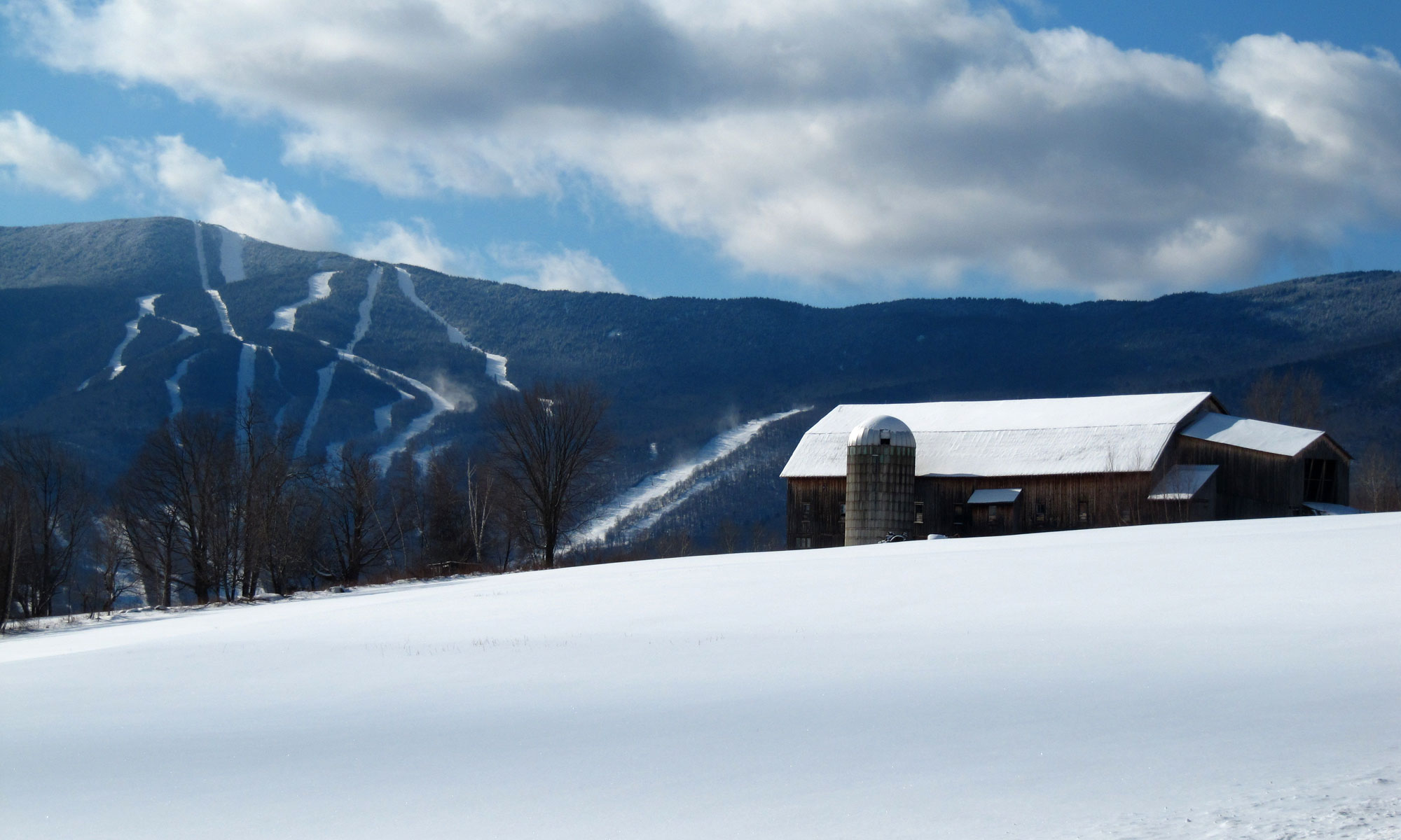 Barn with Mt Ellen in background