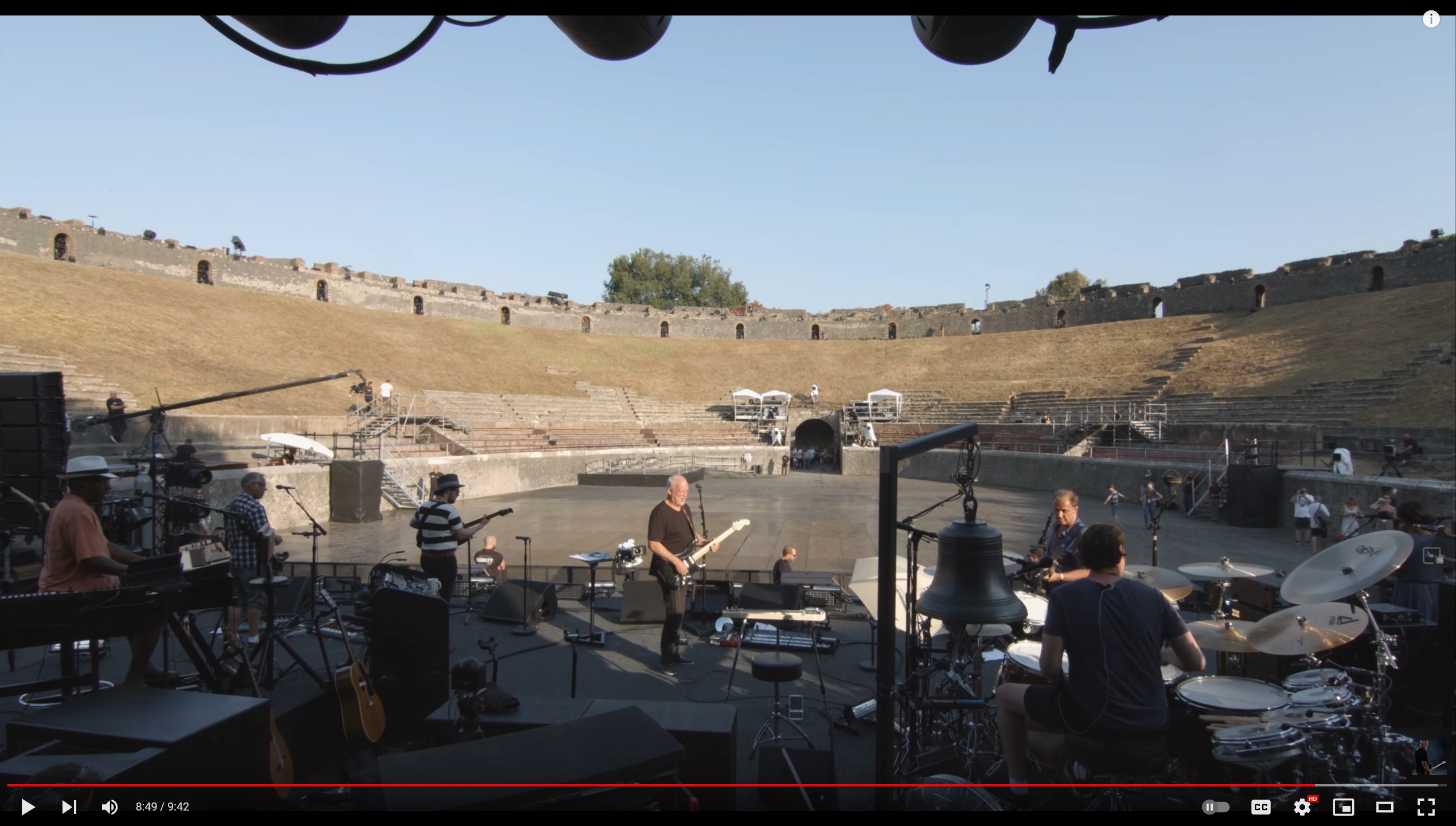 The David Gilmour Pompeii stage